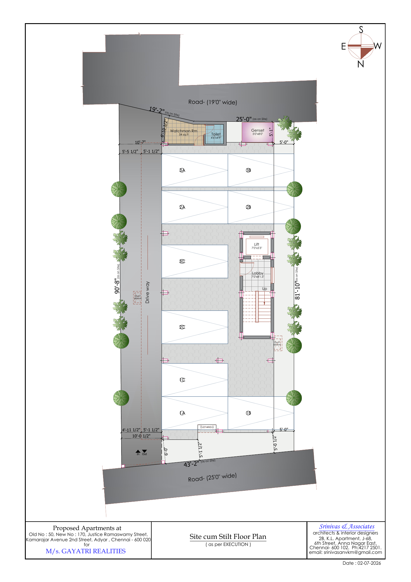 Gayatri Aurrum site cum stilt floor plan