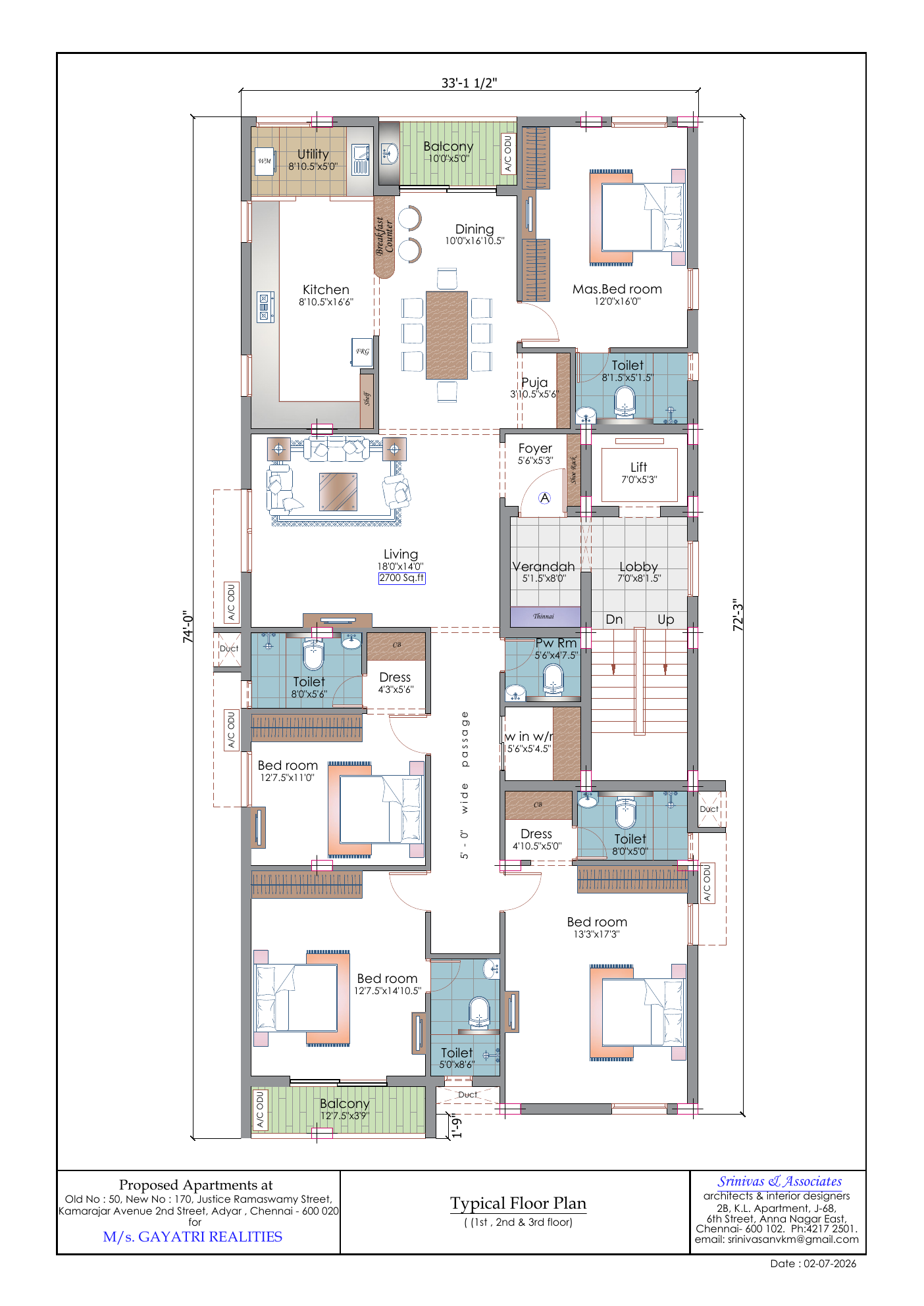 Gayatri Aurrum typical floor plan